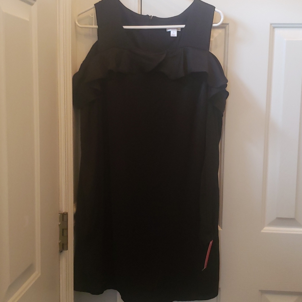 Black shift dress